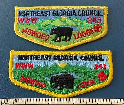 2 OA MOWOGO LODGE 243 Order Of The Arrow FLAP PATCHES Northeast Georgia Council • $149.99