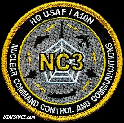 Us Air Force-hq- A10n -nc3- Nuclear Command Control - Usaf Original Vel Patch • $10.95