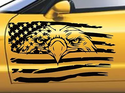 EAGLE USA Flag Hood Door Vinyl Graphic Decal Racing Stripe (Fits Corvette C5) • $39.95