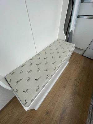 £95 • Buy Hall Stand Coat Hanger Storage Bench Seat With Custom Made Seat Pad
