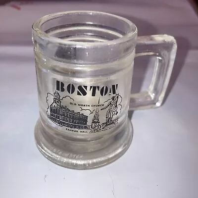 Vintage Shot Glass 2-1/4  Mini Beer Mug - Souvenir Of Boston • $5.33