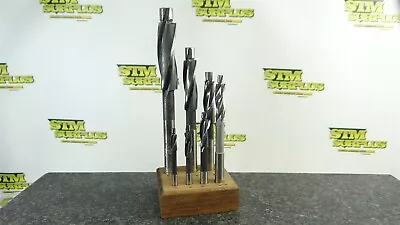 7pc Precision Hss Capscrew Counterbore Set #6 To 1/2  +wood Holder • £18.49