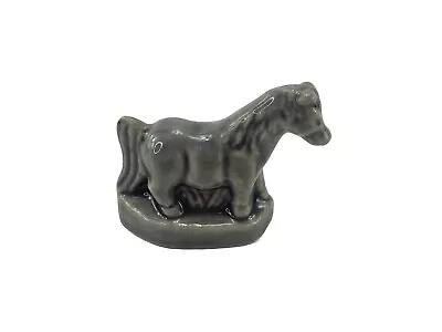 Wade England MINI Figurine Red Rose Tea Whimsies Gray Ceramic Pony Horse • $3.96