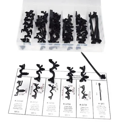 54×Car Body Wiring Harness Fastener Routing Clips Convoluted Assortment Parts • $35.99