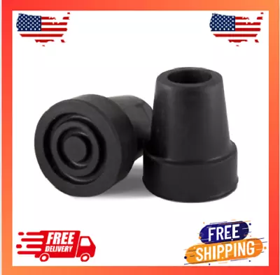 2 Pcs Cane Tips 3/4 Inch Heavy Duty Rubber Cane Tips Anti Slip TPR Replacement • $5.69