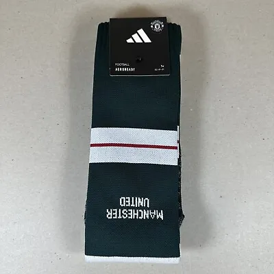 Adidas Manchester United 23/24 Away Socks Mens Size UK 13-14.5 XXL HR3686 • £14.99