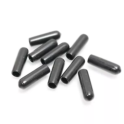 (10 Pack) CAPLUGS 1/4  Wide X 1  Tall Black Vinyl End Cap Thread Protectors • $6.99