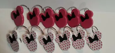 Minnie Mouse Shower Curtian Hooks (12) • $14.50