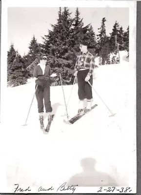 Vintage Photograph Girls Ski Fashion Mt Rainier Washington Portland Oregon Photo • $6