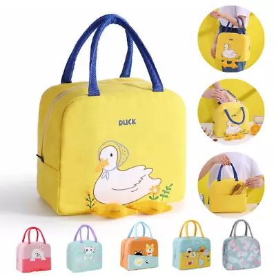 Insulated Cool Thermal Lunch Bag Food Storage Picnic Tote Bag For Kids Adult UK • £3.99