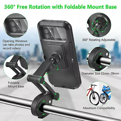 Bicycle Motorcycle Handlebar Phone Mount Holder For IPhone 13/12/11 Pro Max Mini • $14.65