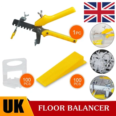 £10.99 • Buy Tile Leveling Spacer System 100 Clips & Wedges  1 Plier Tool Tiling Flooring Kit