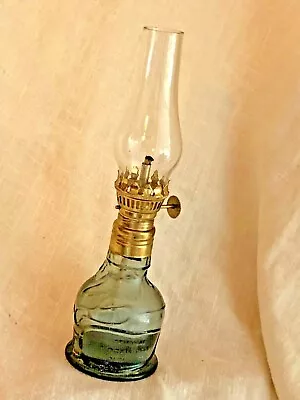 Vintage Wheaton Glass Oil Lamp Original Pocahontas Indian Herbs Glass Embossed  • $24.99