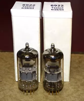 £88.48 • Buy Pair, Amperex Type 6922 Radio/Audio Tubes, Gold Pins, Made In Holland