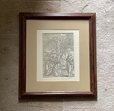 16th Century The Missale Romanum Woodcut Leaf The Crucifixion Of Jesus Christ • $495