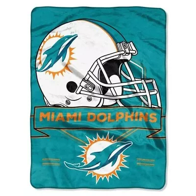 Miami Dolphins Prestige Design 60  X 80  Royal Plush Blanket By Northwest • $44.99