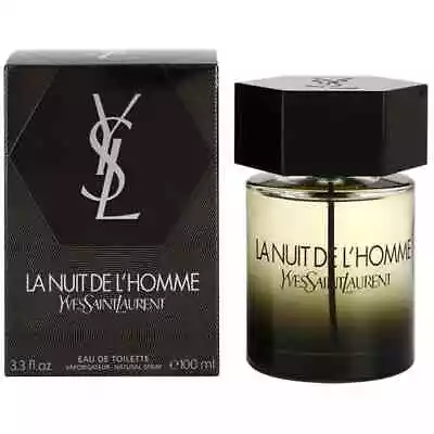 LA NUIT DE L'HOMME By Yves Saint Laurent Cologne EDT 3.3 / 3.4 Oz New In Box • $71.26