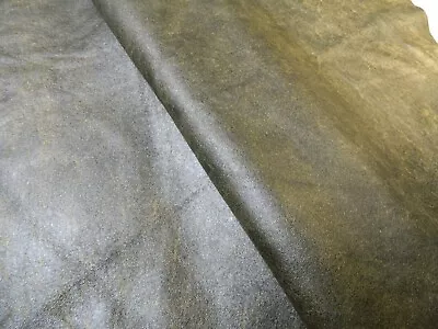 £22.45 • Buy LEATHER SKINS,Hides,Nappa Skins,DISTRESSED GREEN ------MF74