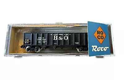 Roco N Scale Vintage Baltimore & Ohio Black Open Hopper B&O - 28863 Austria • $11.23