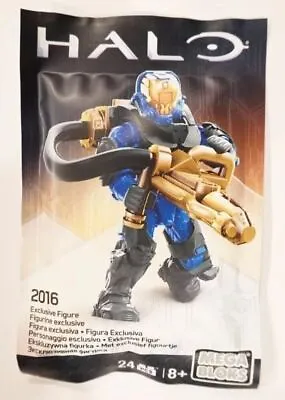  MEGA BLOKS HALO  GOLD FLAME MARINE  FIGURE 2016 EXCLUSIVE New In Sealed Bag. • £9.99