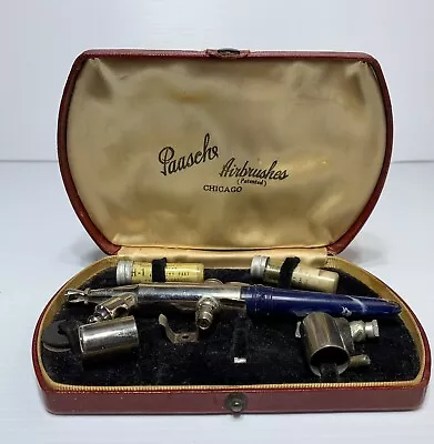 Vintage Paasche Airbrush Kit In Original Case Made In Chicago! Awesome! Full Kit • $79