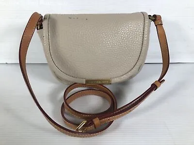 Marc By Marc Jacobs Womens Light Taupe Leather Inner Pockets Crossbody Bag Small • $14.99