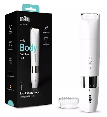 Braun Body Mini Trimmer BS1000 - Electric Body Hair Removal For Women And Men • £37.30