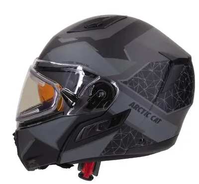 New Arctic Cat Modular Helmet With Electric Sheild And Sun Sheild - Black • $384.99