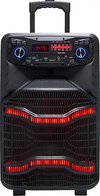 5000W 15  Rechargeable DJ Karaoke System W/Bluetooth LED Party Speaker Free Mic • $139