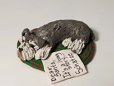 SCHNAUZER Christmas Ornament  Dear Santa It's A Long Story...  Salt Pepper • $14