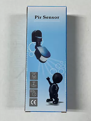 180° Outdoor Infrared Motion Sensor Black PIR Security Light Safety Home NIB • $6.50