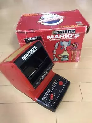 Vintage Nintendo Game Watch Mario Cement Factory Portable Game Body With Box • $1899