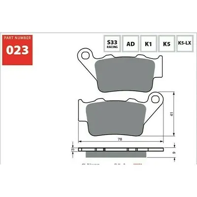 Goldfren Sintered Off Road Rear Brake Pads For Yamaha XT660R 2004-2016 • $41.59