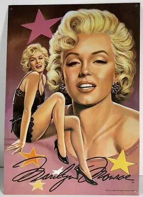 Marilyn Monroe Embossed Metal Sign 12.5x17.2 Wehder Painting 1995 Black Dress • $29.99