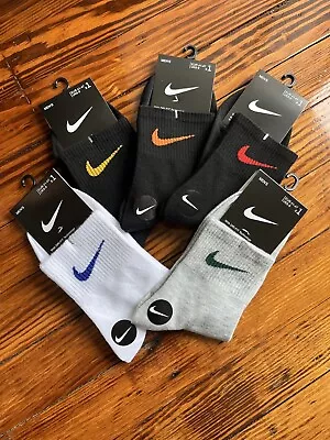 Nike Men's Socks US 8-12 Athletic Training Cushioned Dri-Fit Ankle Socks • $19.99