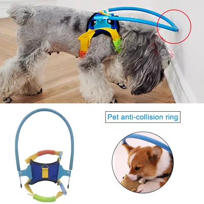 Safety Halo Harness Vest Ring Prevent Collide Wall For Blind Pets Dog Neck • $36.62