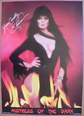 Elvira: Mistress Of The Dark 1983 Poster Commercial Cassandra Peterson • $49.99
