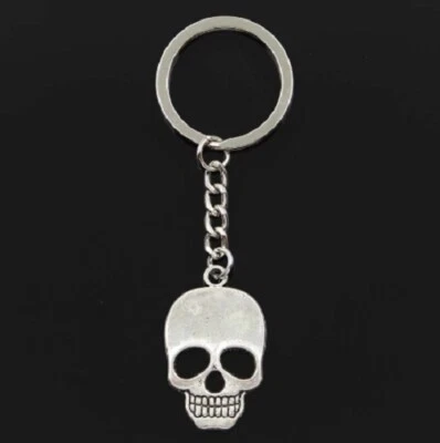 £3.50 • Buy Skull Key Ring Keyring Chain Biker Pirate Halloween Skeleton