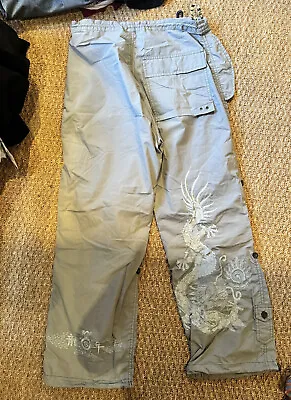 RARE Vintage Maharishi Snopants Cargo Trousers AW 1999 Size Medium/12 Grey • £150