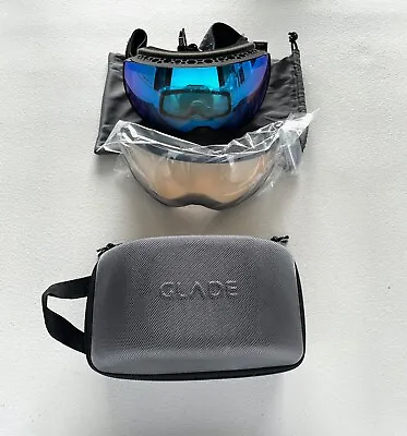 $194.99 • Buy Glade Fathom+ Blue/Black Ski/Snowboard Goggle Photochromic Magnetic NEW W Case