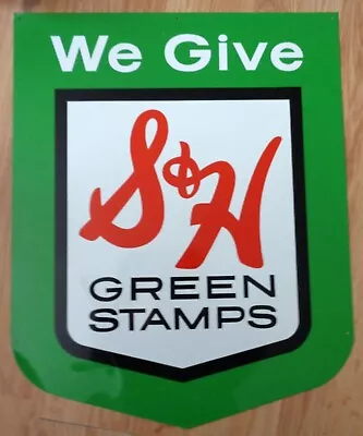 Vintage S & H Green Stamps Metal Sign • $39.99