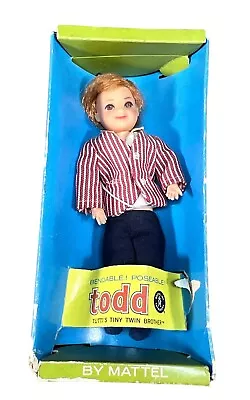 Barbie Vintage 1965 Tutti's Tiny Twin Brother Todd Box Mattel No. 3590 • $125