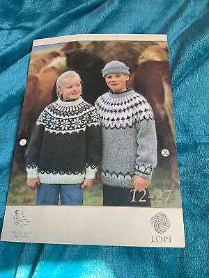Colourwork Boy Girl Sweater / Jumper Lopi Knitting Pattern • £2.69