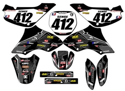 $129.13 • Buy All Years JR 80 PODIUM Black Senge Graphics Kit Compatible With Suzuki