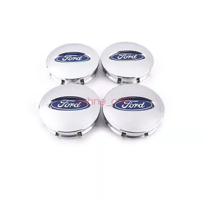 NewSet Of 4 Chrome 66mm Wheel Center Hub Caps Hubcap Emblem For Ford BB531A096RA • $13.88