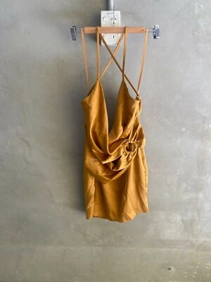 $40.95 • Buy Asos Mustard Coloured Dress Sz 14  (k5)