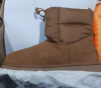 Womens UGG CLASSIC MAXI TOGGLE CHESTNUT SUEDE SHEEPSKIN BOOTS Sz 8 New W Documen • $109.89