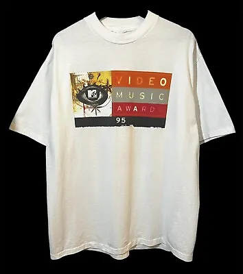 Vintage 90s MTV VMA’s Video Music Awards T-Shirt Single-Stitch Double-Sided XL • $140