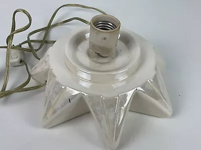 VTG Atlantic Mold Ceramic Christmas Tree White Iridescent Base  • $79.95