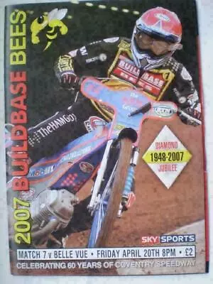 Coventry Bees V Belle Vue Aces Elite League Speedway 20/4/2007 • £1.25